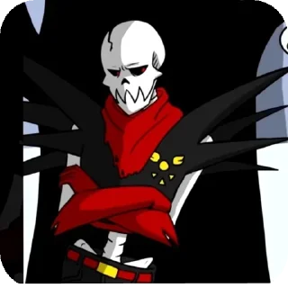 😒 emoji Underfell papyrus Telegram sticker 21 of 51