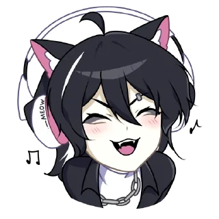 🎧 emoji Рен @nyasticks Telegram sticker 23 of 49