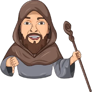 👎 emoji Рисованный Гольдштейн Telegram sticker 16 of 24