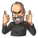 Sticker from Steve Jobs