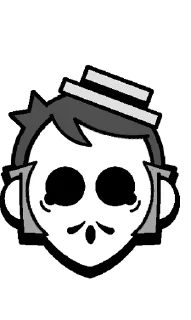 😰 emoji Gray Pins @BrawlStarsStik Telegram sticker 8 of 13