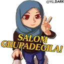 ✌ emoji 🔱MUSLIMA🔱 @VJ_DarK Telegram sticker 8 of 98