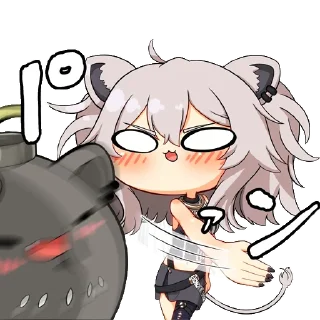 😈 emoji Shishiro Botan Telegram sticker 15 of 73