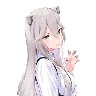 😼 emoji Shishiro Botan Telegram sticker 23 of 73