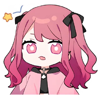 😍 emoji Пинк-чан @nyasticks Telegram sticker 9 of 25