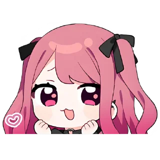 😍 emoji Пинк-чан @nyasticks Telegram sticker 11 of 25