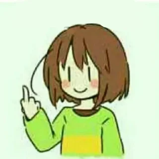 🖕 emoji Chara by @naixbokxvs Telegram sticker 5 of 22