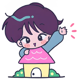 👋 emoji Ретро чан @Nyasticks Telegram sticker 5 of 41