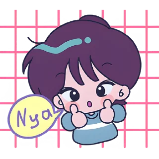 😊 emoji Ретро чан @Nyasticks Telegram sticker 23 of 41