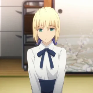 🙁 emoji Artoria (Saber) UBW @ciseauxx Telegram sticker 20 of 47
