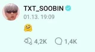 Sticker from txt weverse