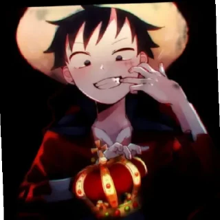 😄 emoji Луффи Telegram sticker 6 of 17