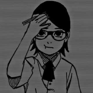 😙 emoji Sarada Uchiha Telegram sticker 17 of 43