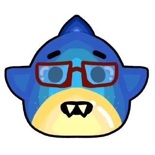 🤓 emoji Shaark - cool Telegram sticker 11 of 15