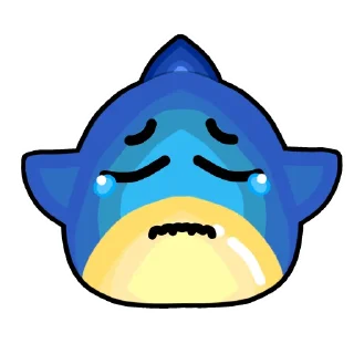 😭 emoji Shaark - cool Telegram sticker 14 of 15