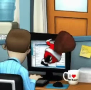 🎅 emoji Office Jerk Telegram sticker 11 of 32