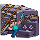 💪 emoji Minecraft Telegram sticker 6 of 35