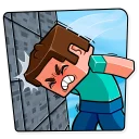 😖 emoji Minecraft Telegram sticker 17 of 35