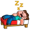 😴 emoji Minecraft Telegram sticker 16 of 35
