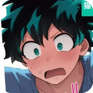 😳 emoji mha•is•love~♡(⁠╥⁠﹏⁠╥⁠) Telegram sticker 2 of 67