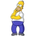 🤔 emoji Simpsons (@TgSticker) Telegram sticker 5 of 8