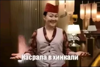 Sticker from Когда Насрала в хинкали: