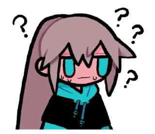 ❓ emoji ichimaru @dangokimochi Telegram sticker 20 of 37