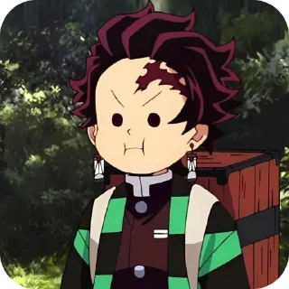 👍 emoji Demon slayer Tanjiro Telegram sticker 1 of 16