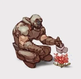 Sticker from - doom slayer.