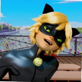 🤗 emoji Супер Кот💚🖤 Telegram sticker 13 of 21