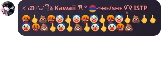 🤬 emoji ⸼ ͡ 𐚁̸ Чат для гачеров ᰕ 🌊 ᐩ pack by @QuotLyBot Telegram sticker 22 of 120