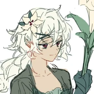 🌸 emoji white lily cookie Telegram sticker 20 of 86
