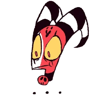 😶 emoji Blitzo ➡️ @HazbinHotelStickers Telegram sticker 4 of 15