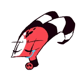 🥲 emoji Blitzo ➡️ @HazbinHotelStickers Telegram sticker 10 of 15