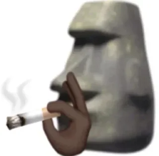 🗿 emoji Больше стикеров 👉🏻 @stickertg4 Telegram sticker 17 of 120