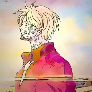 😀 emoji Sanji Wano Telegram sticker 18 of 50