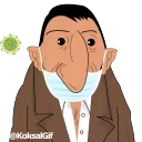 😷 emoji @KoksalGif Telegram sticker 16 of 24