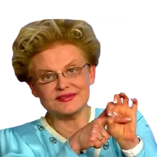 🔞 emoji Елена Малышева "жить здорово" @stickernayaa Telegram sticker 5 of 27