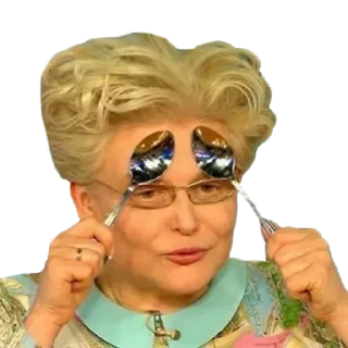 🥄 emoji Елена Малышева "жить здорово" @stickernayaa Telegram sticker 18 of 27