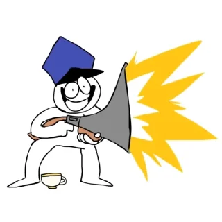 🤪 emoji shotgun man | @romaeen | CHAKA CHAKA PAAAAAAAW Telegram sticker 20 of 85
