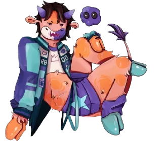 Sticker from 💜cows-48 @moolokobot