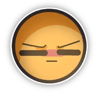 😑 emoji 💕Стики тут: @sekstick Telegram sticker 21 of 24