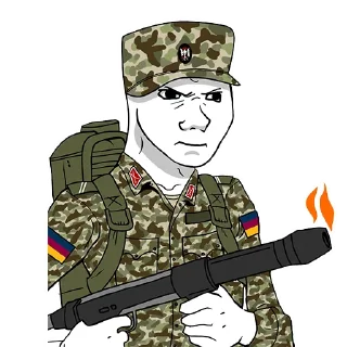 Sticker from Cossack samostijnik wojak