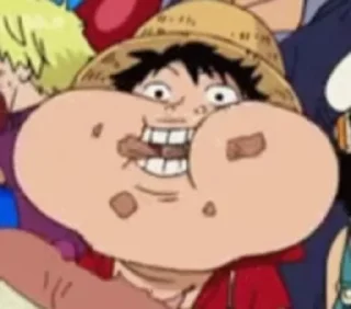 😅 emoji Луффи @one_piece_stiker777 ➡️ @Ctikerubot Telegram sticker 10 of 50