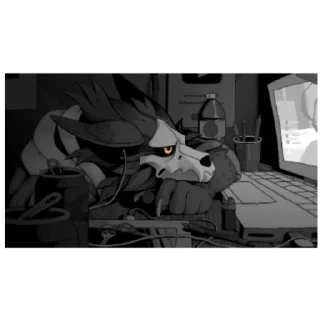 😐 emoji delsin WOLF 🐺 Telegram sticker 7 of 26
