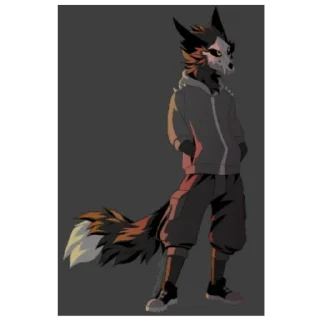 😒 emoji delsin WOLF 🐺 Telegram sticker 12 of 26