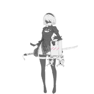 🧥 emoji Nier Telegram sticker 6 of 31
