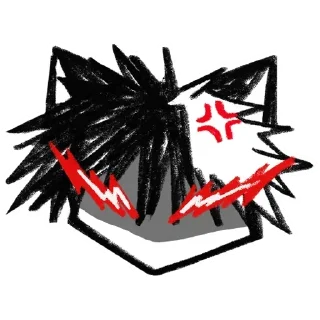😡 emoji zxc cat Telegram sticker 13 of 24