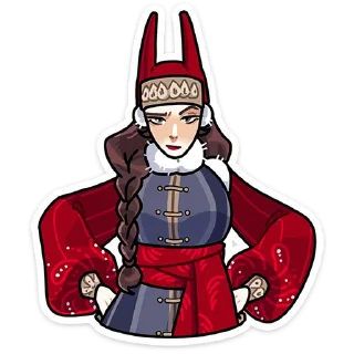 😈 emoji Боярыня Злослава :: @stickroom Telegram sticker 1 of 48