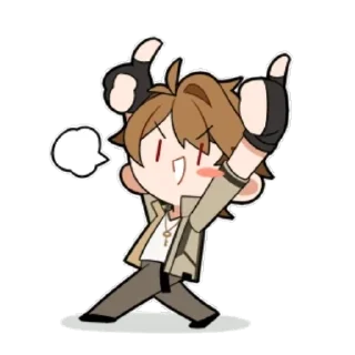 👍 emoji Luke's Chibi Stickers Telegram sticker 22 of 25